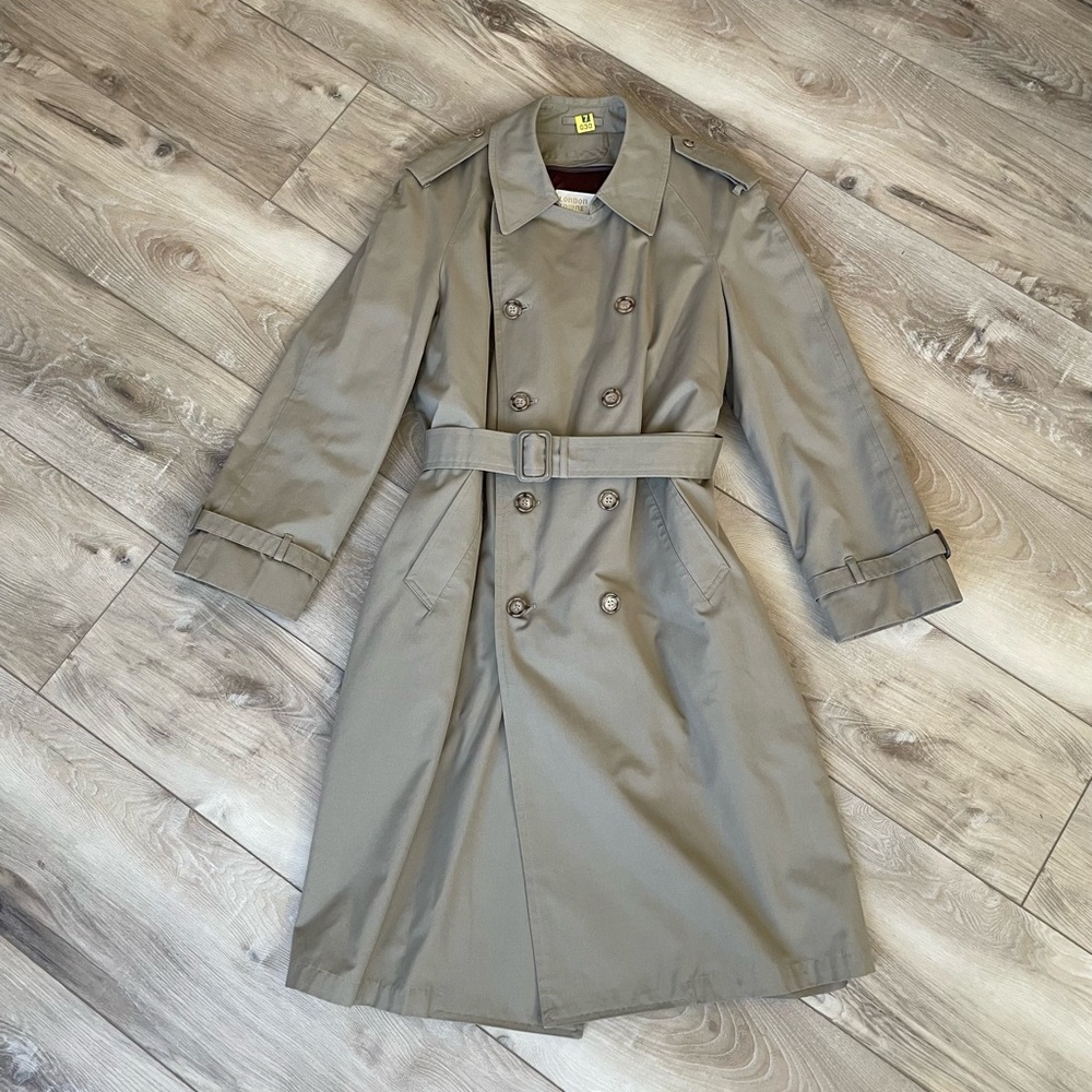 London Towne Vintage Trench Coat